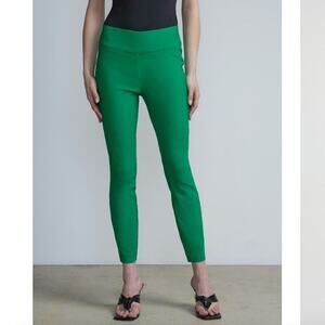 New York & Co EUC Whitney High-Waisted Pull-On pants Small Green Black Silver